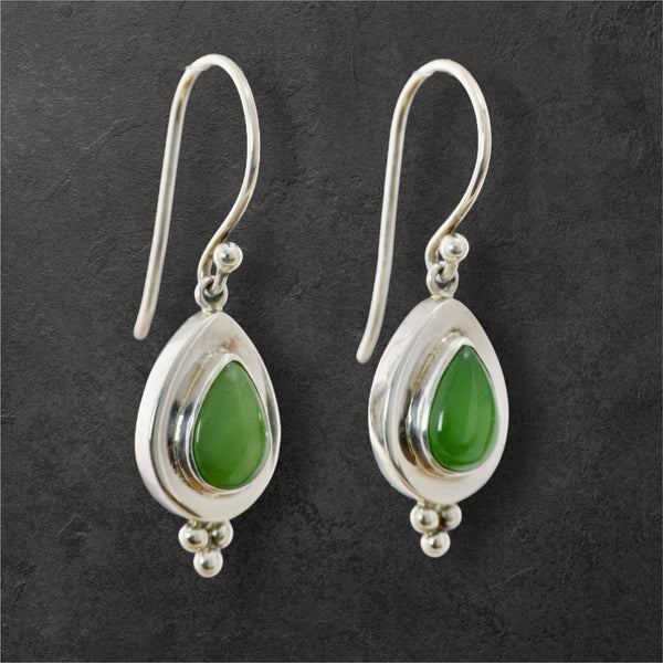 Jade Pear Earrings