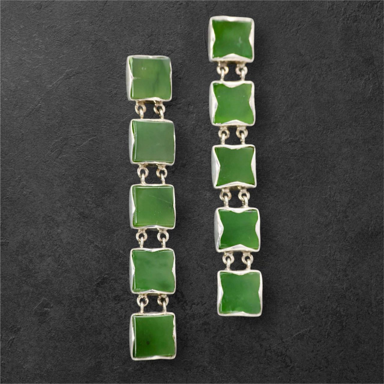 Five Square Post Earrings