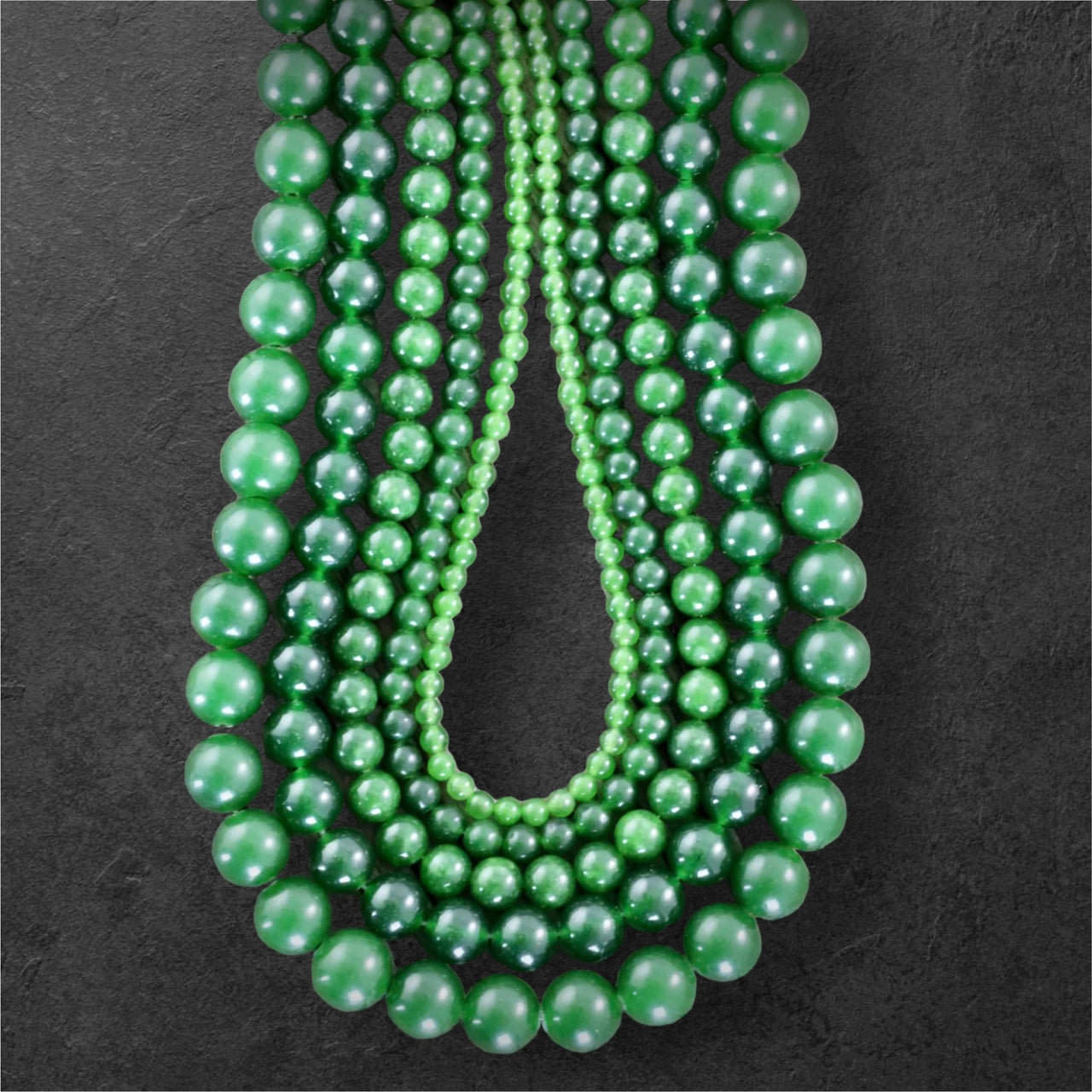 8mm Jade Bead Necklace