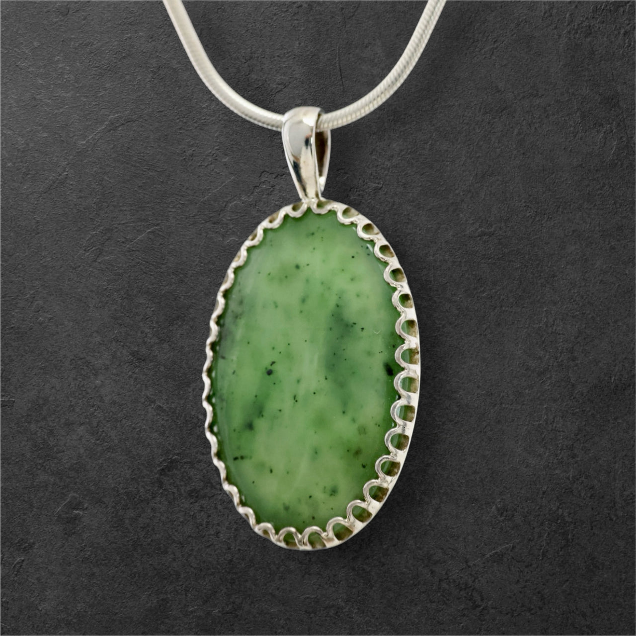 Jade Oval Pendant