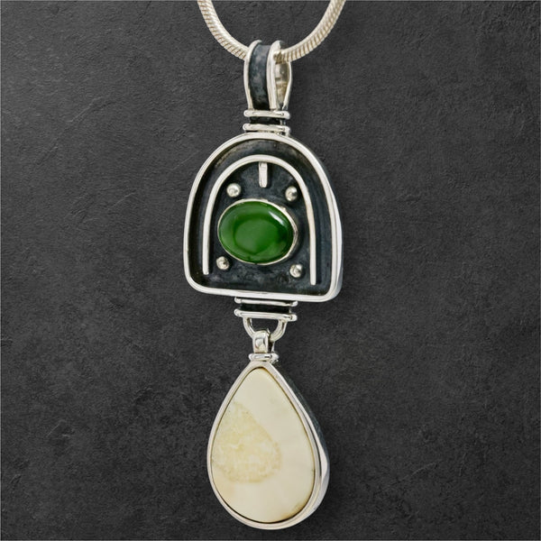 Ivory & Jade Pendant