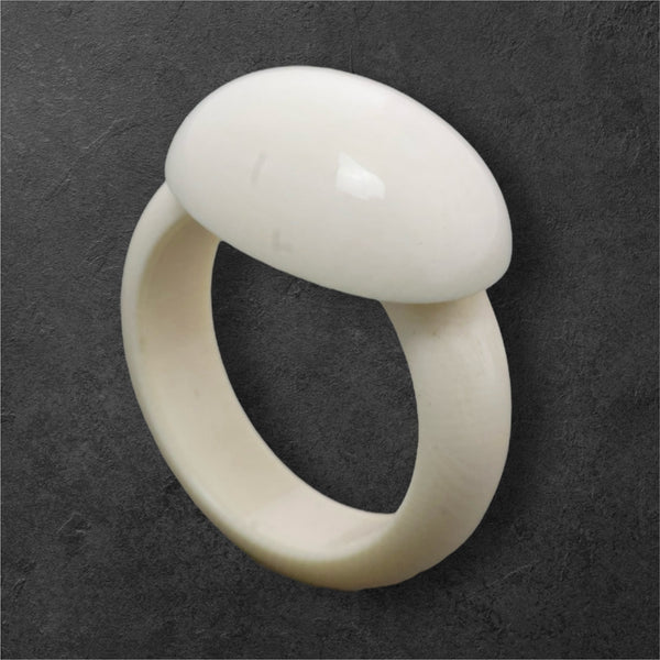 Oval Ivory Ring