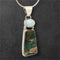 Mammoth Tooth & Larimar Pendant
