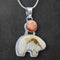 Ivory & Spiny Oyster Bear Pendant