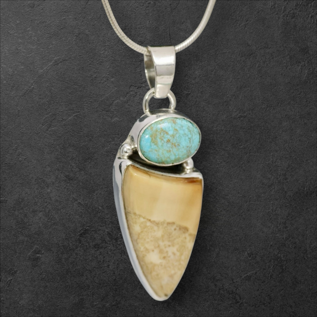 Ivory & Turquoise Pendant