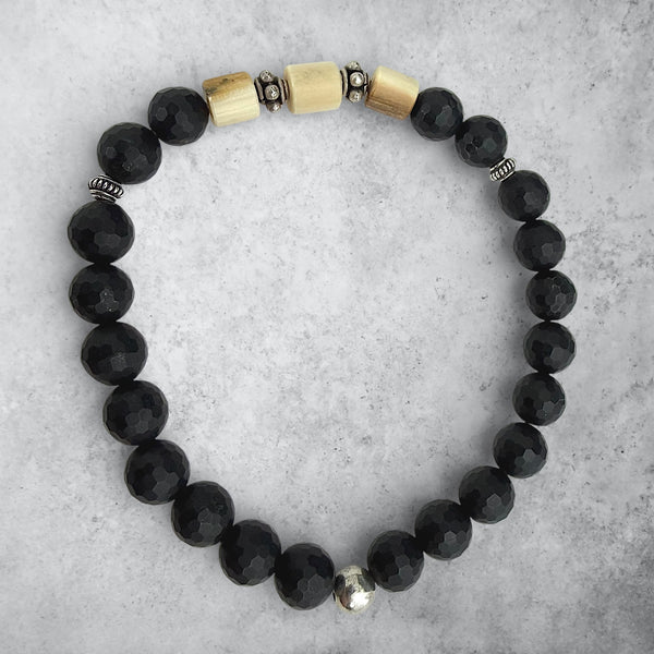 Ivory & Jet Bracelet