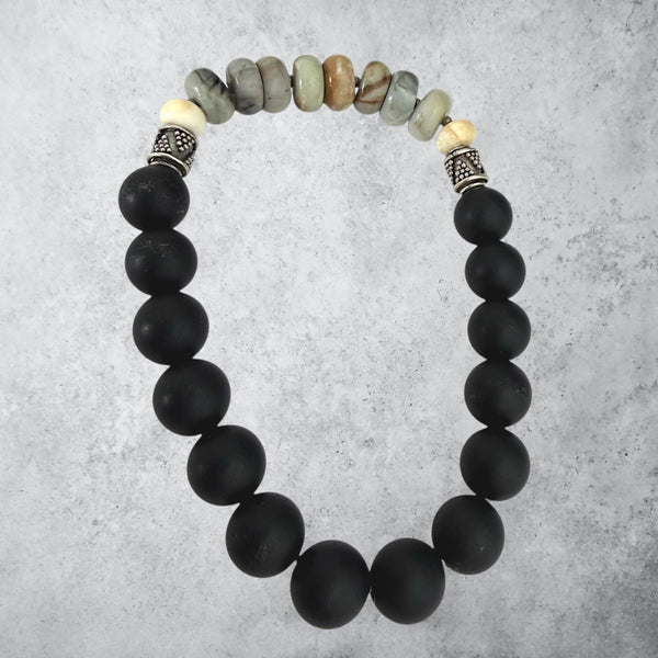 Ivory & Jet Bracelet