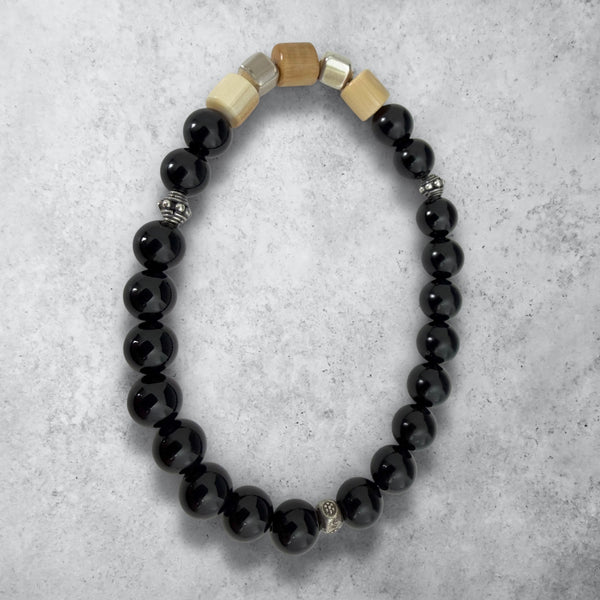 Ivory & Obsidain Bracelet