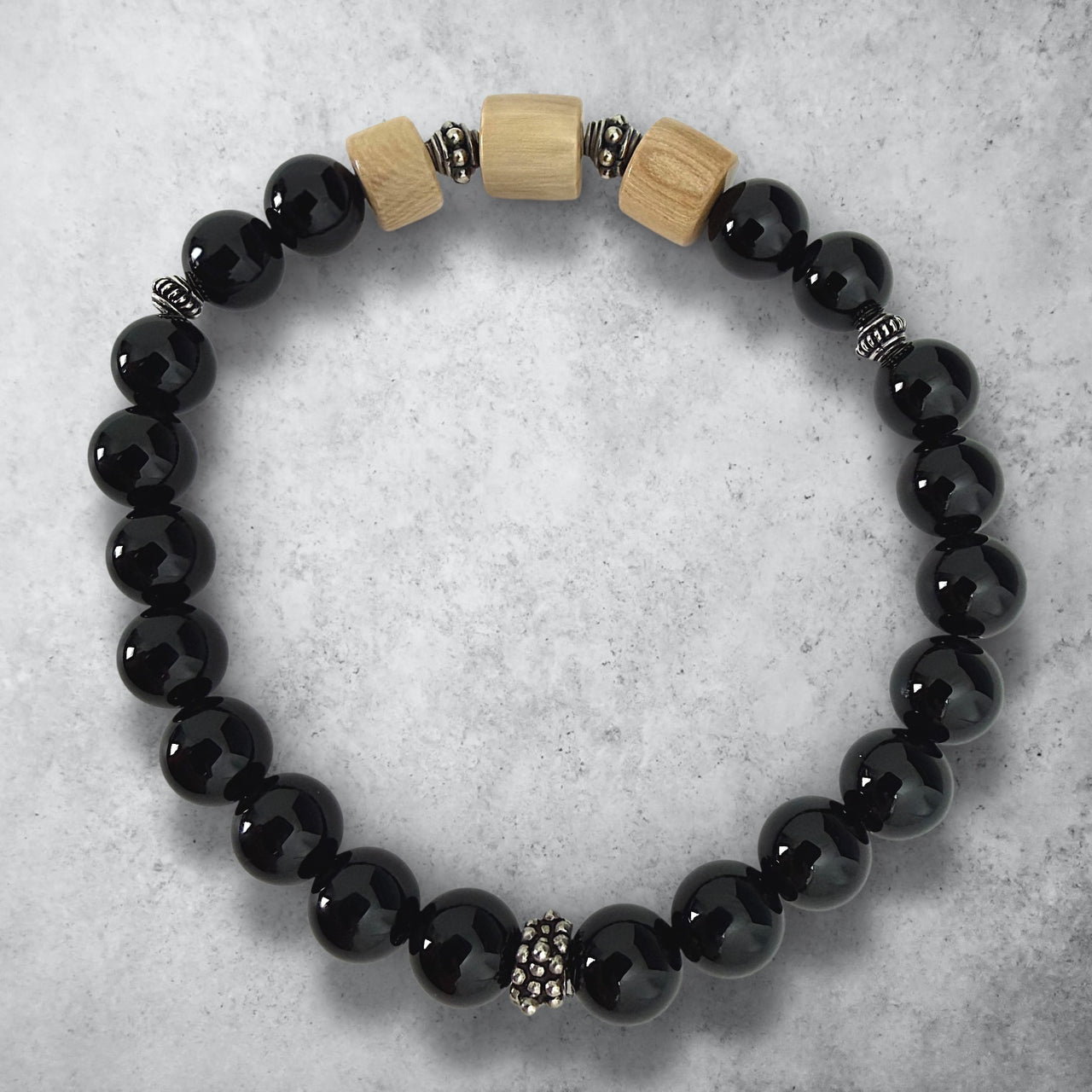 Ivory & Obsidian Bracelet