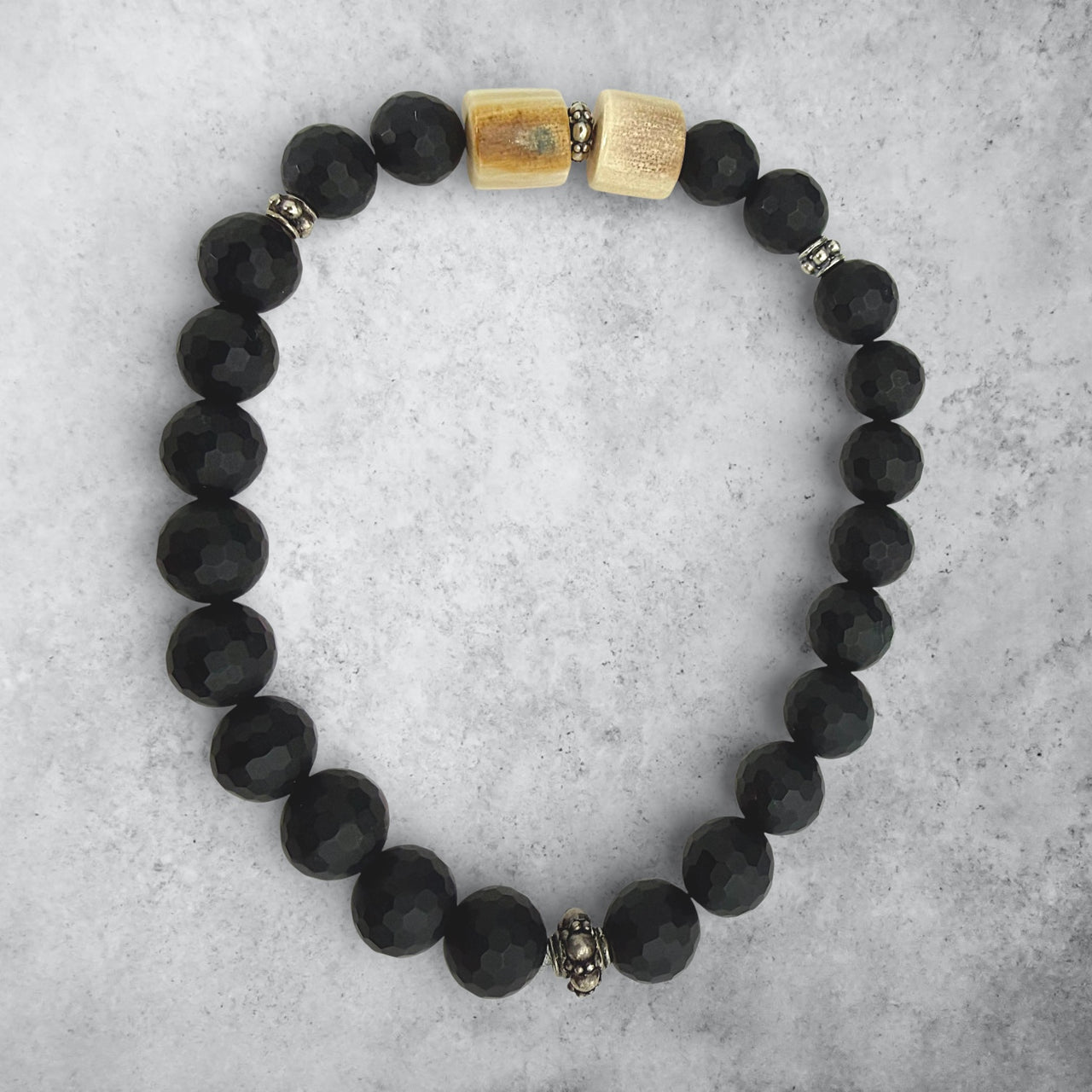 Ivory & Jet Bracelet