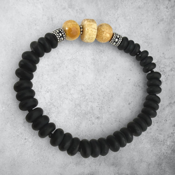 Ivory & Jet Bracelet