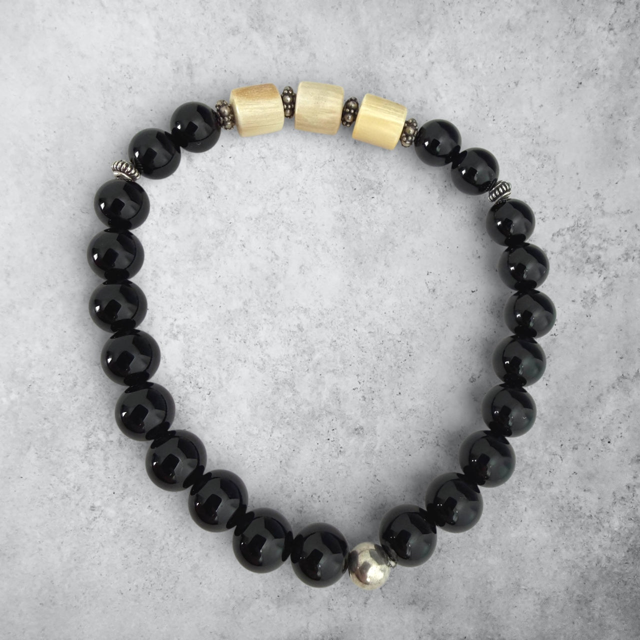 Ivory & Obsidain Bracelet