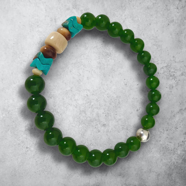 Ivory Turquoise & Jade Bracelet