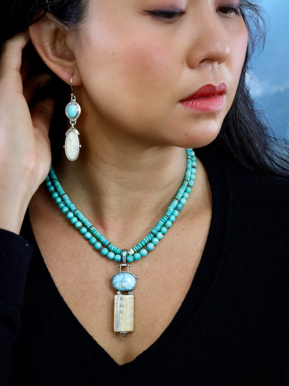 Ivory &Turquoise Necklace