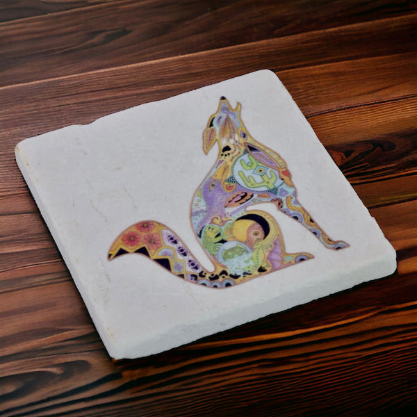 Marble Coyote Coaster