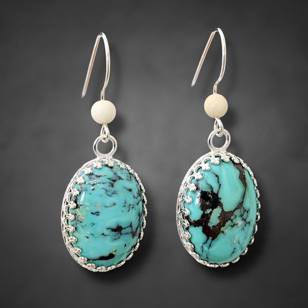 Ivory & Turquoise Earrings