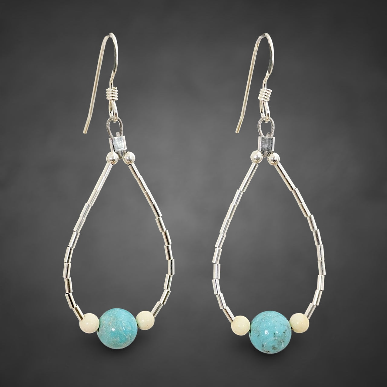 Ivory & Turquoise Earrings