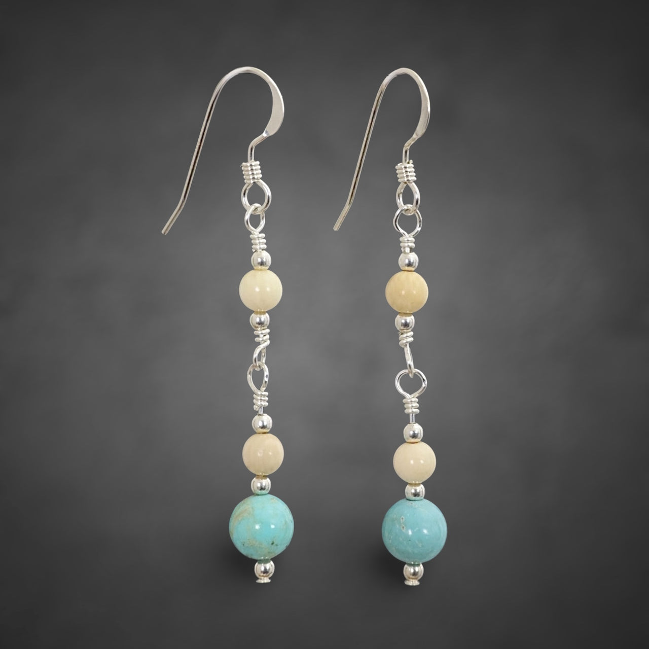 Ivory & Turquoise Earrings