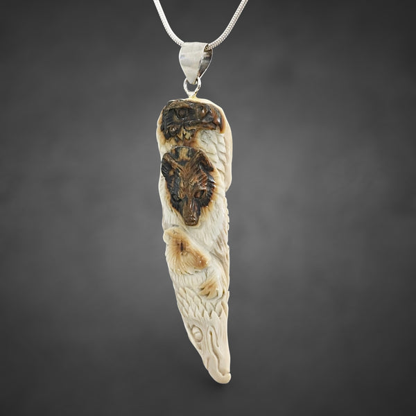 Eagle & Bear Totem Pendant