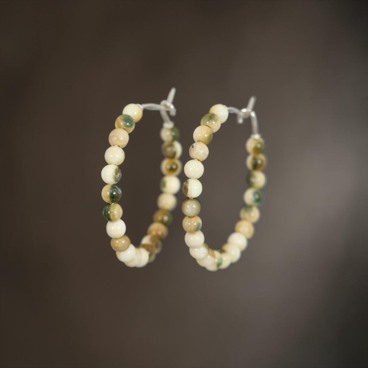 Beaded Hoop Earrings