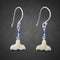Whale Tail Ivory Earrings