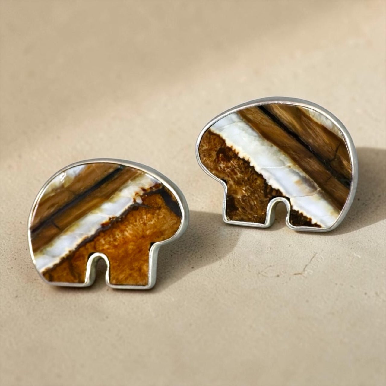 Bear Post Earrings
