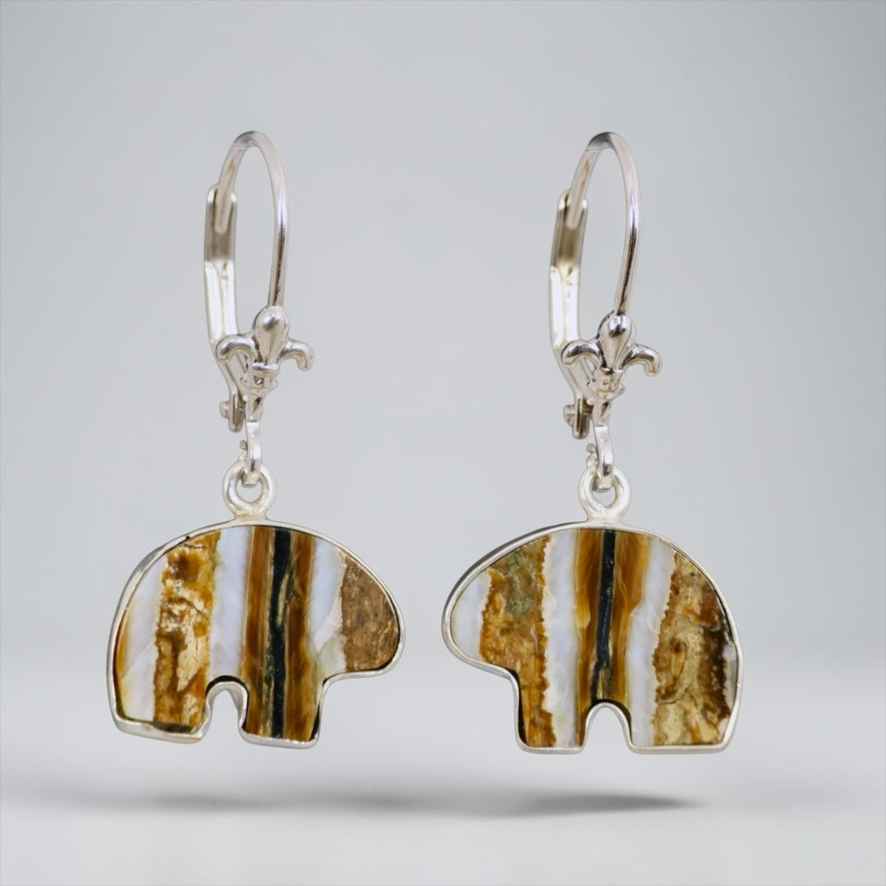 Bear Lever Back Earrings