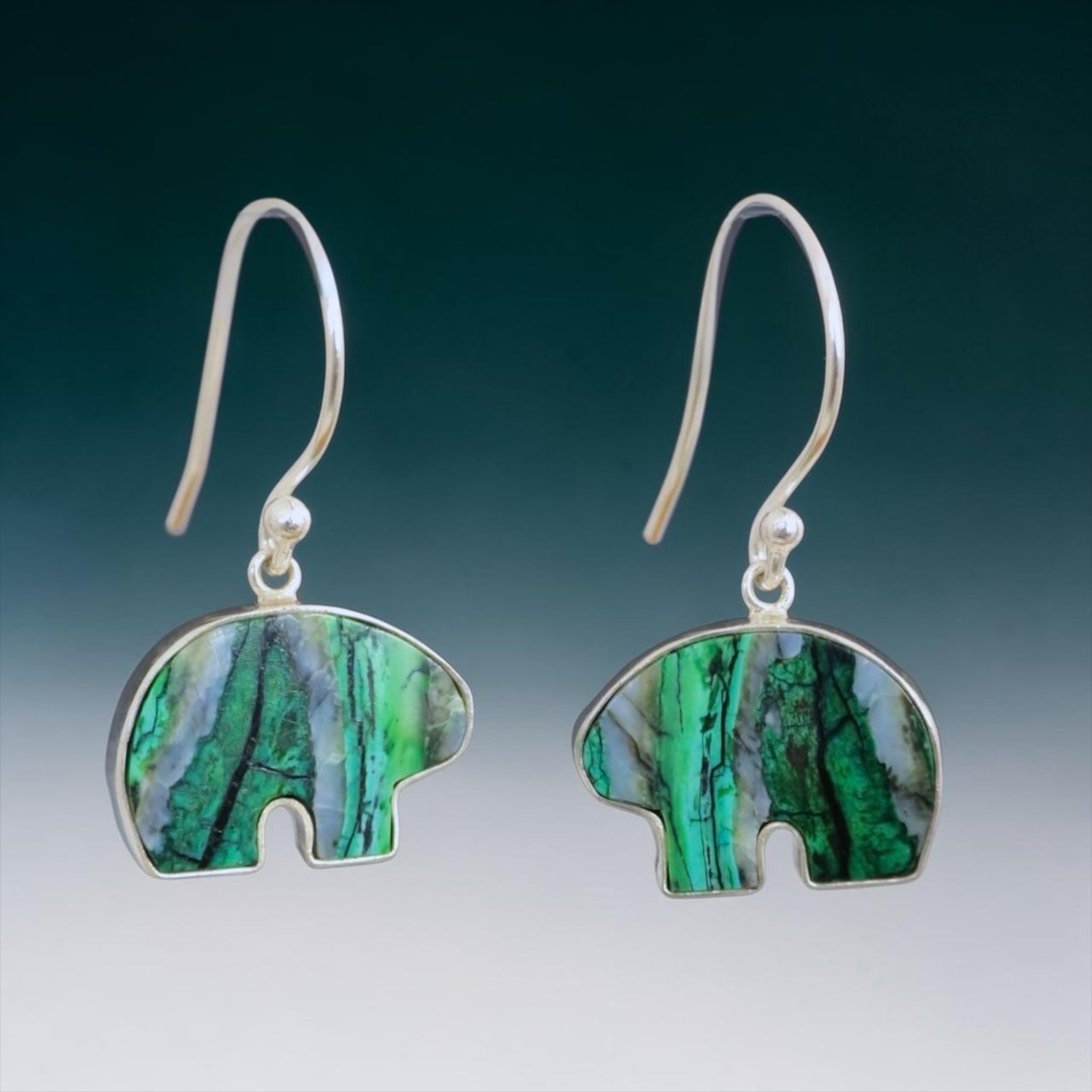 Mammoth Tooth Bear Earrings