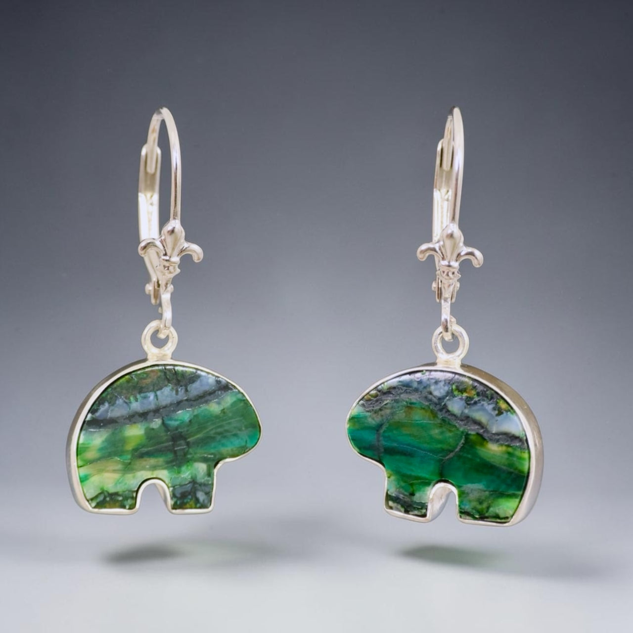 Bear Lever Back Earrings