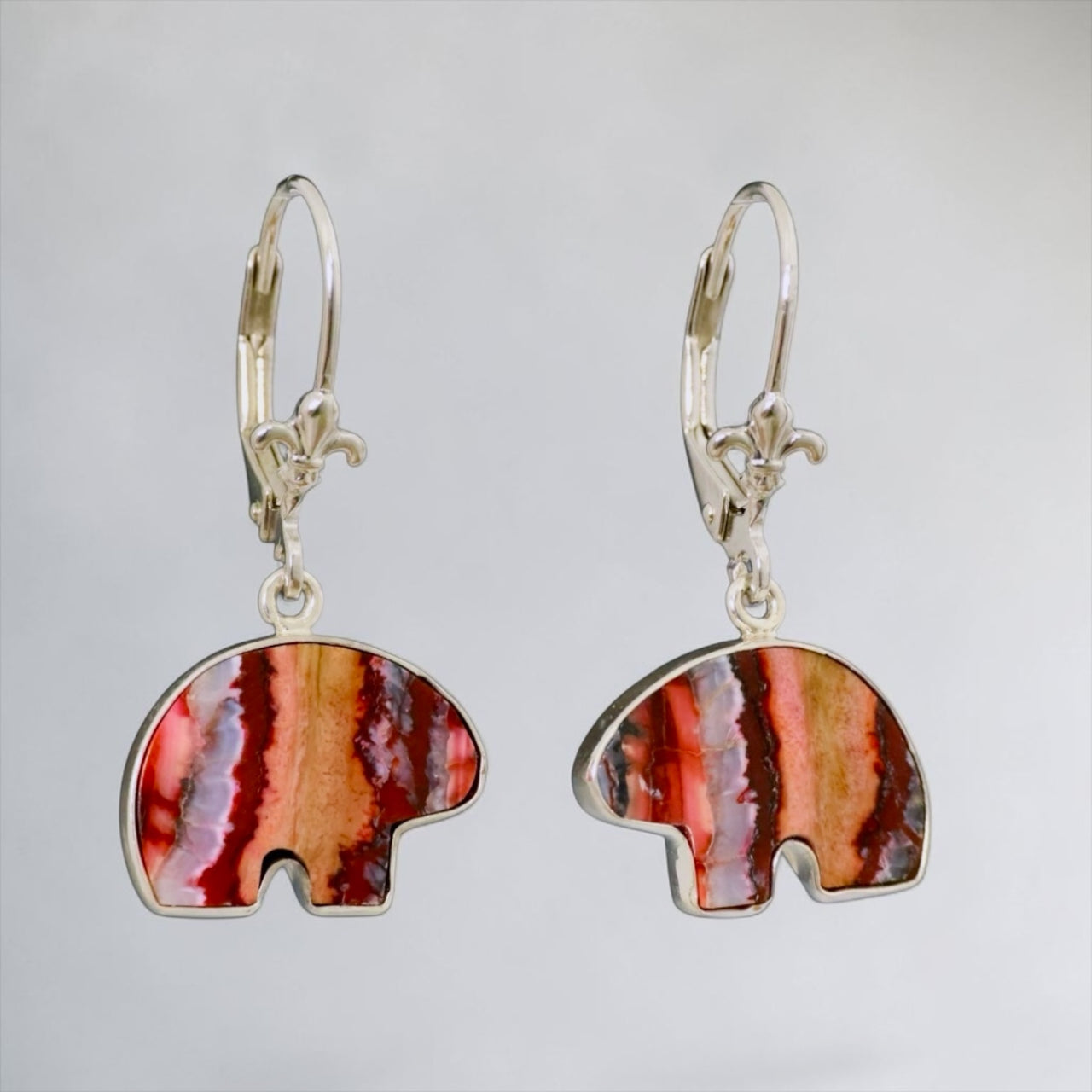 Bear Lever Back Earrings