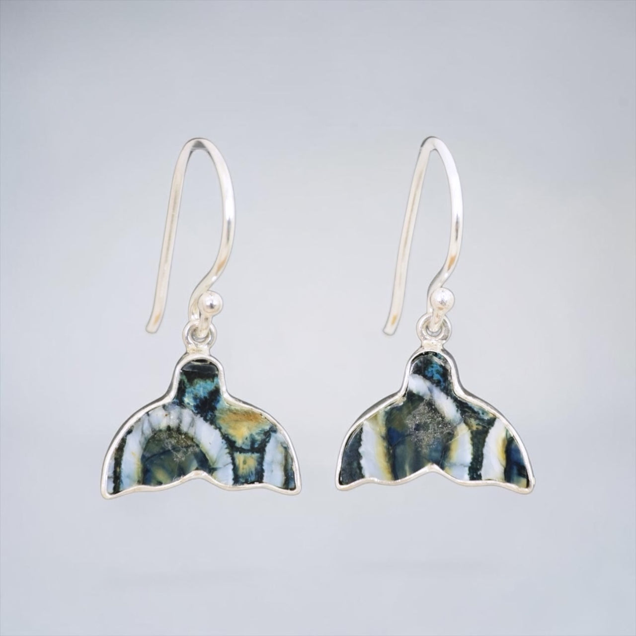 Mammoth Tooth Whale Tail Earrings