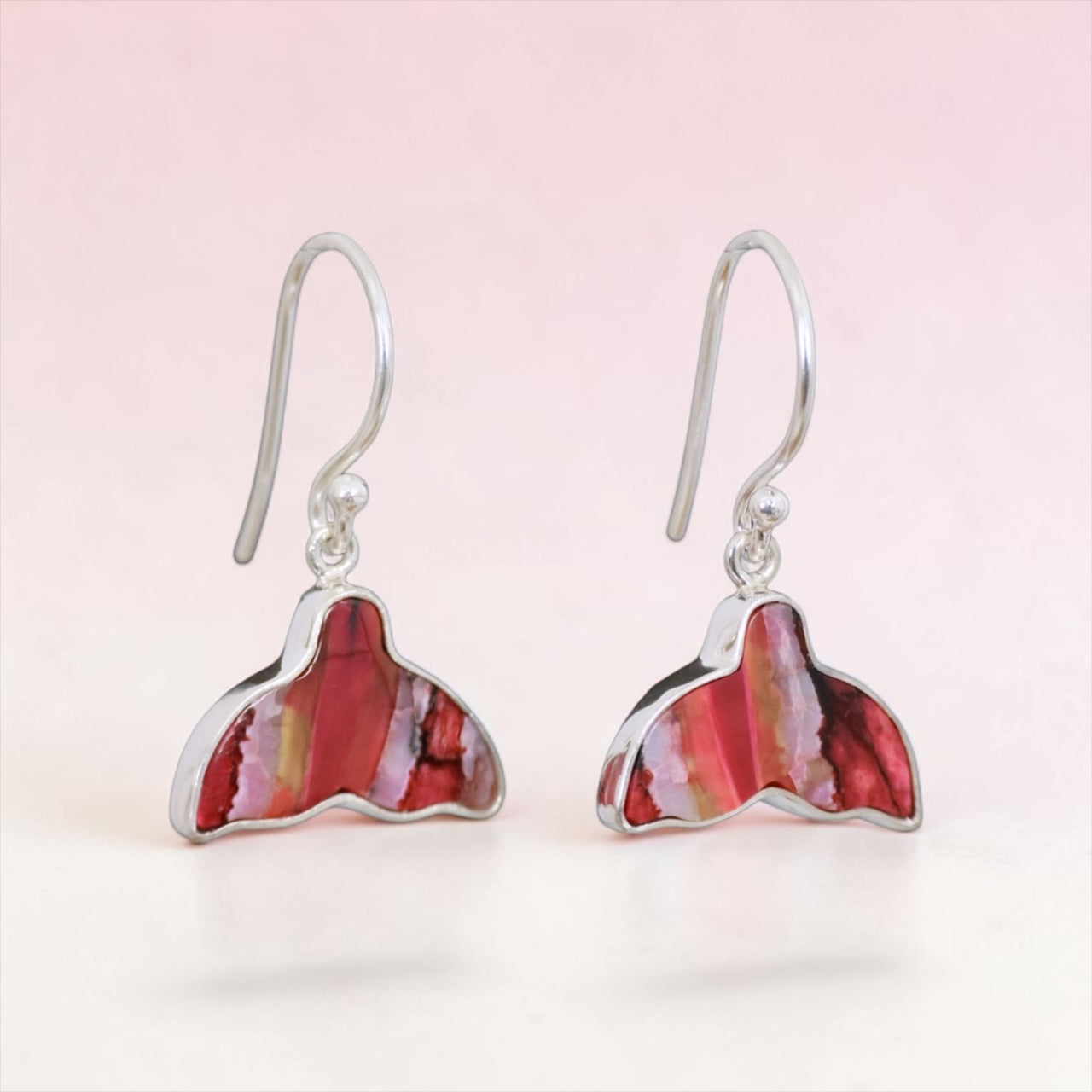 Mammoth Tooth Whale Tail Earrings