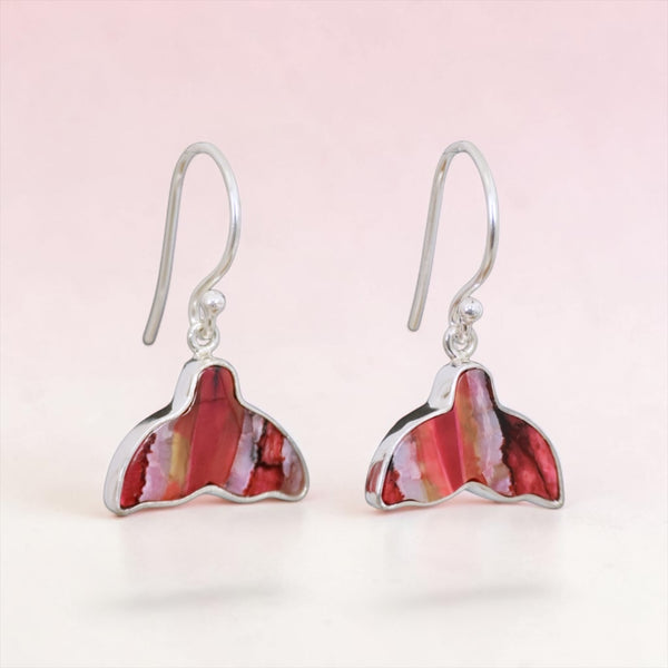 Mammoth Tooth Whale Tail Earrings