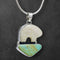 Ivory & Turquoise Bear