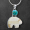 Ivory & Turquoise Bear