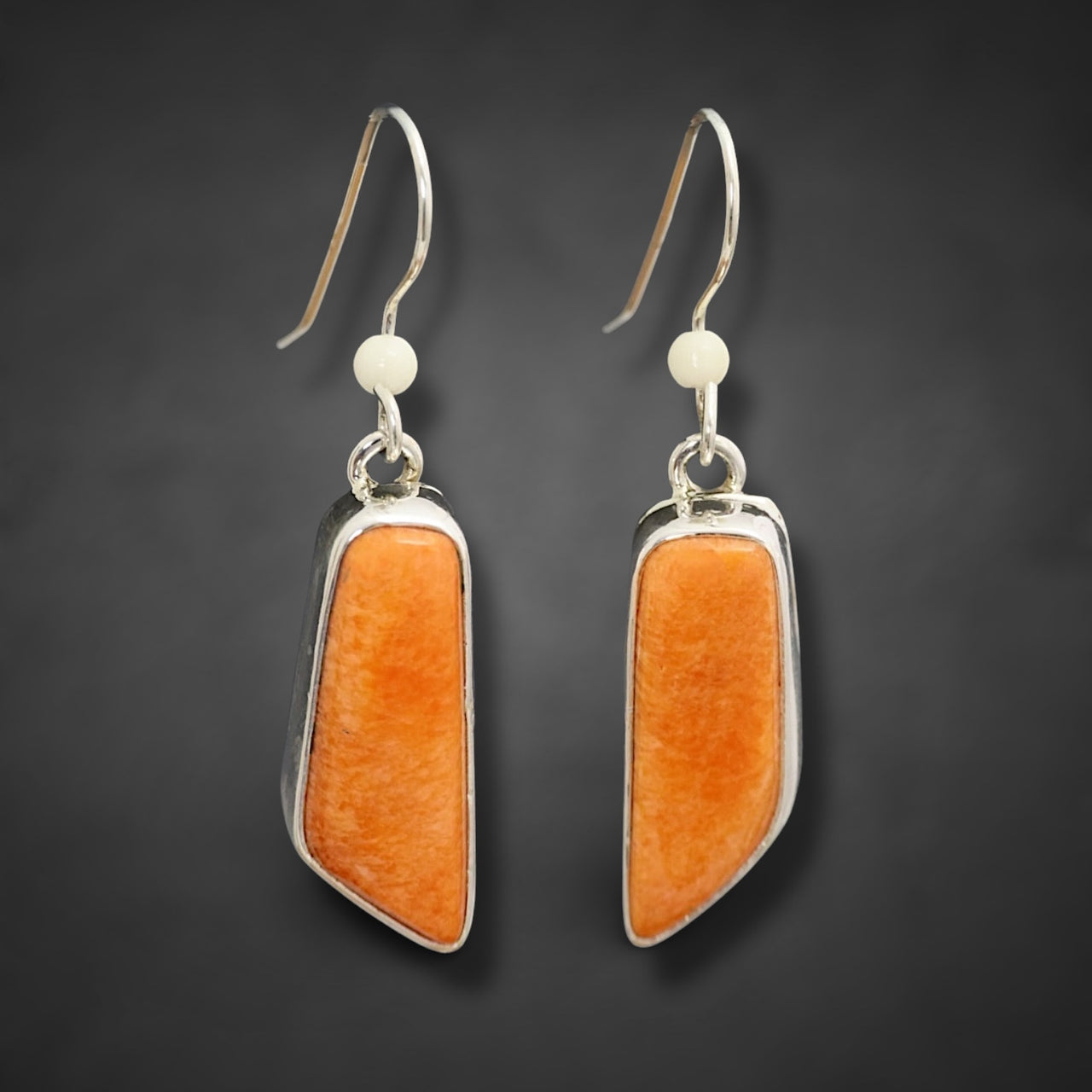 Ivory & Spiny Oyster Earrings