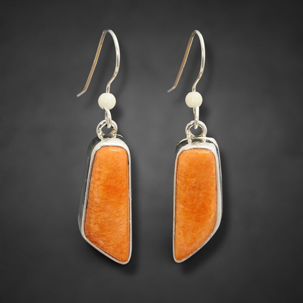 Ivory & Spiny Oyster Earrings