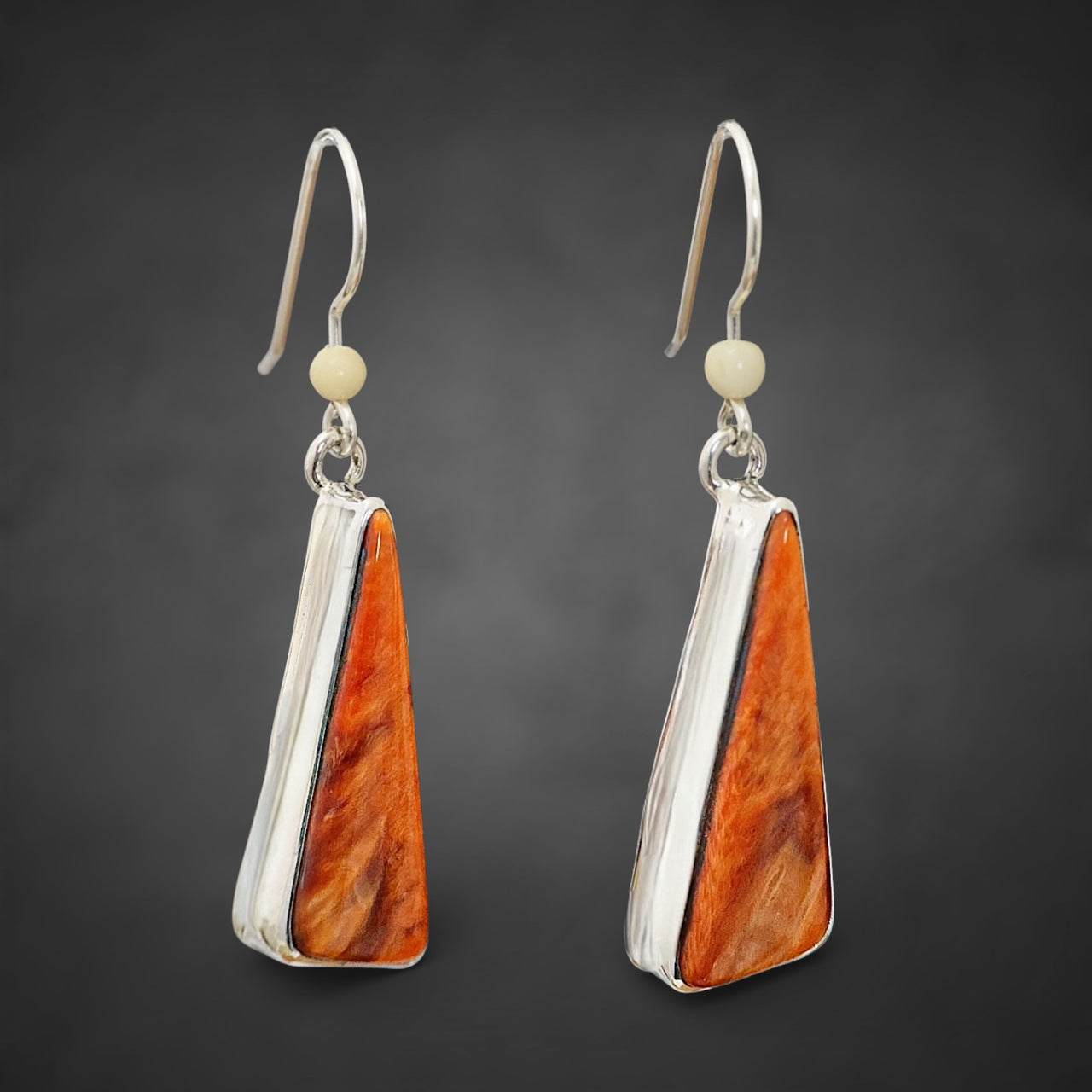 Ivory & Spiny Oyster Earrings