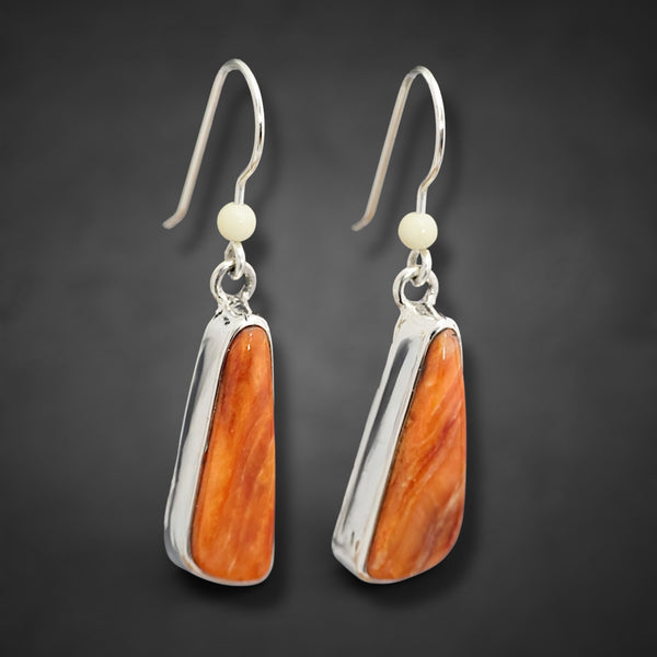 Ivory & Spiny Oyster Earrings