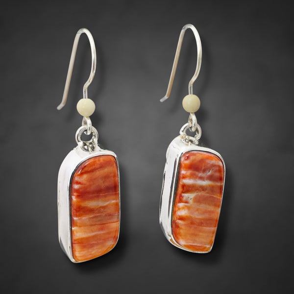 Ivory & Spiny Oyster Earrings