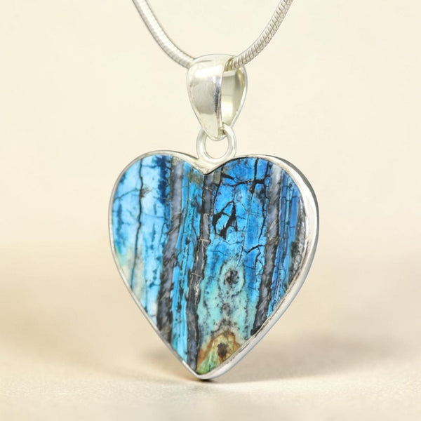 Mammoth Tooth Heart Pendant