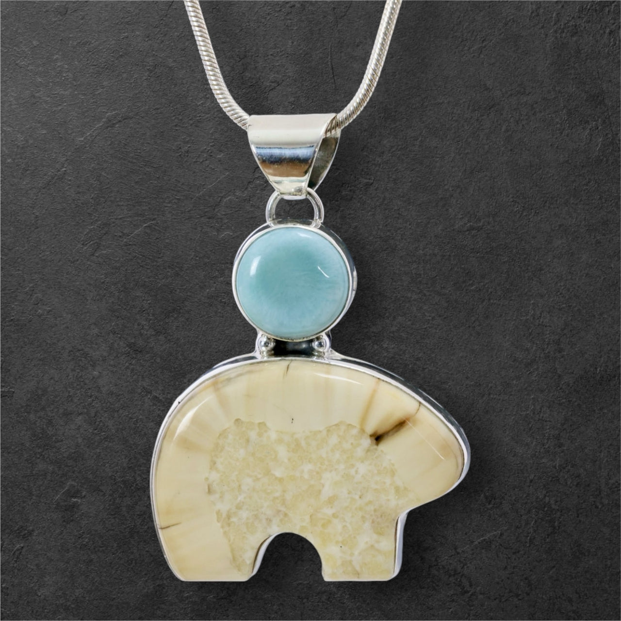 Ivory & Larimar Bear