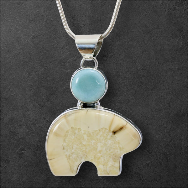 Ivory & Larimar Bear