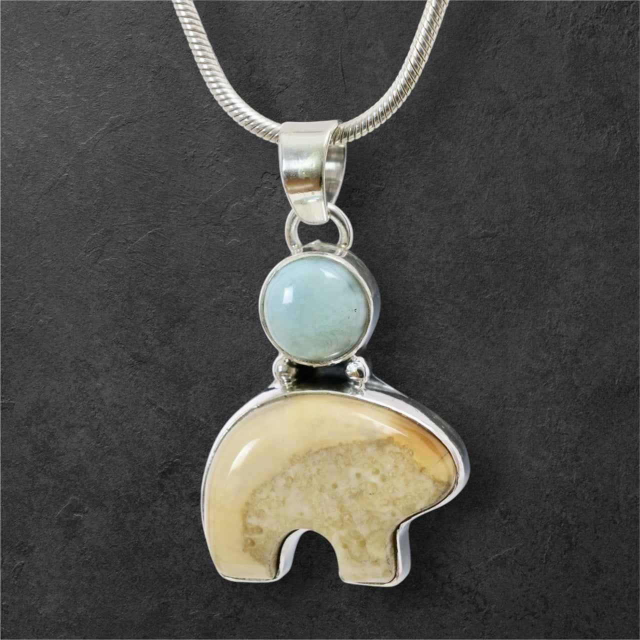 Ivory & Larimar Bear