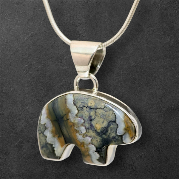 Mammoth Tooth Bear Pendant
