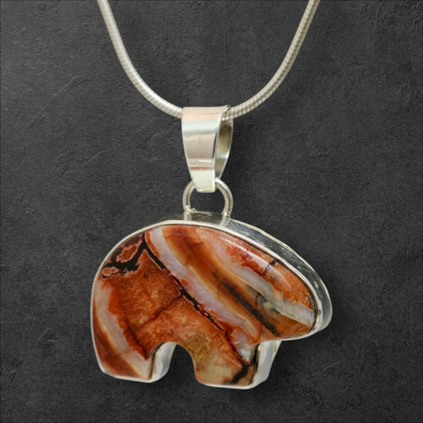 Mammoth Tooth Bear Pendant