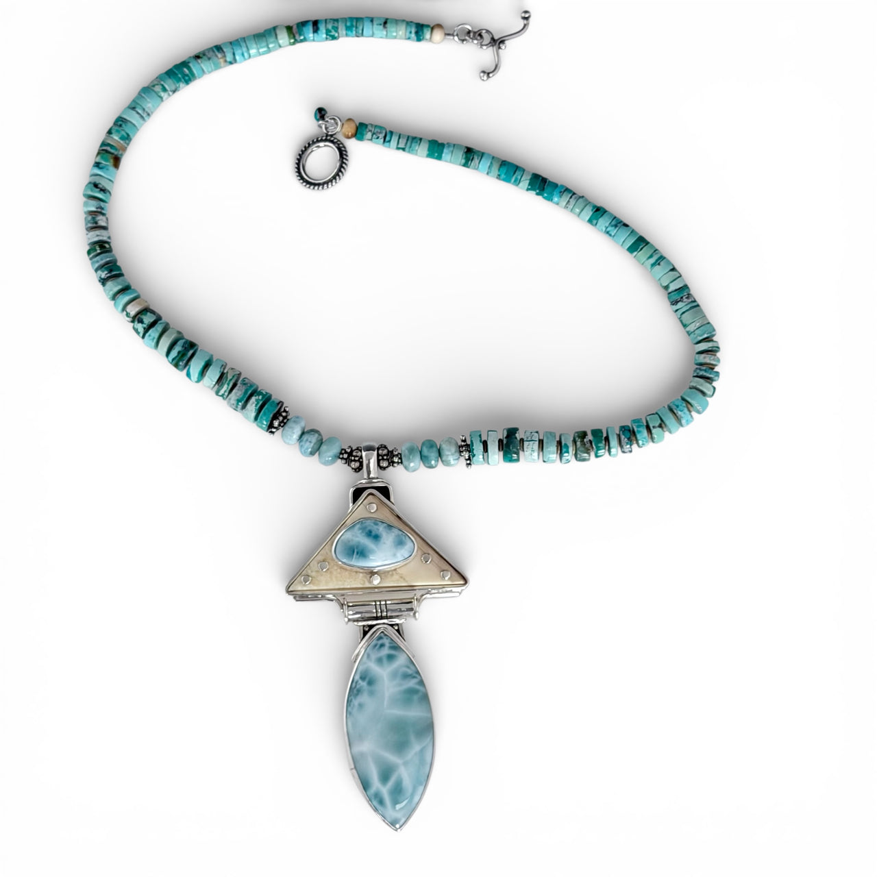 Ivory & Larimar Necklace