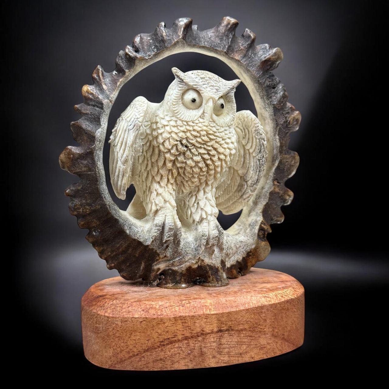 Owl - Antler Carving