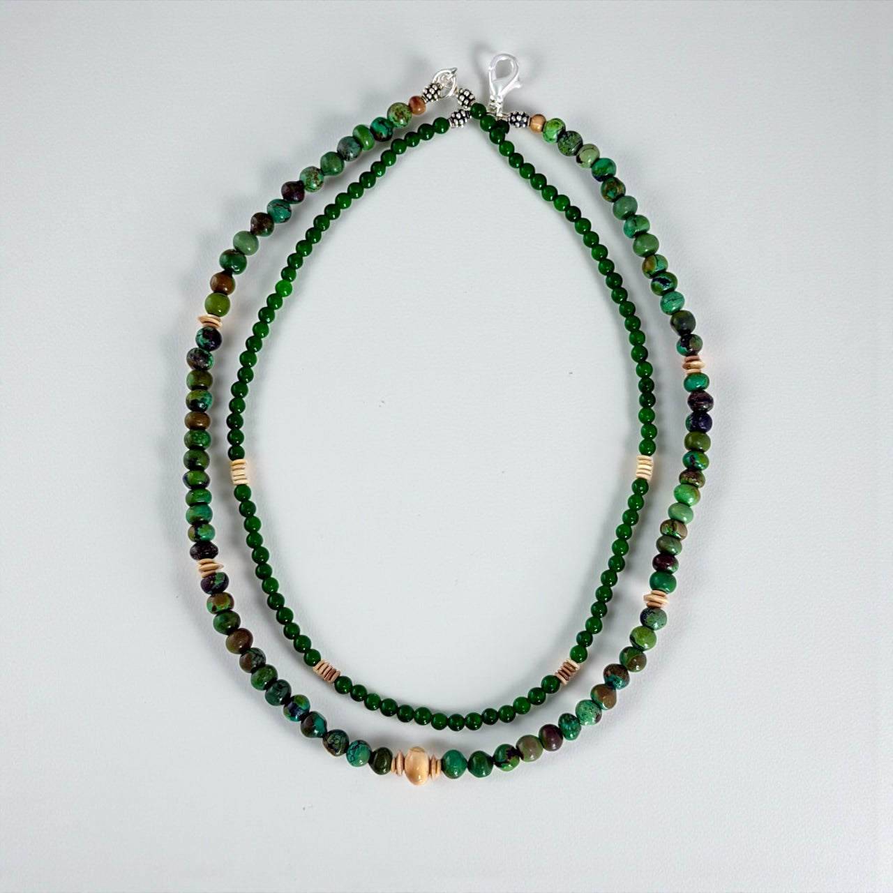 Ivory Jade & Turquoise Necklace