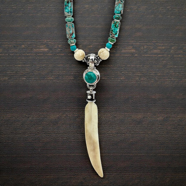 Ivory Feather Necklace